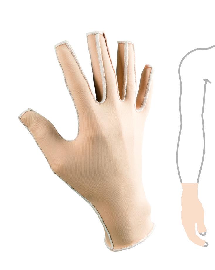INTERIM L2 & M2 compression glove - open tips - wrist - Medical Grade - Junior